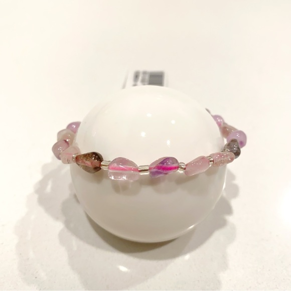 Natural Mixed Colorful Irregular Quartz Bracelet - Picture 2 of 5